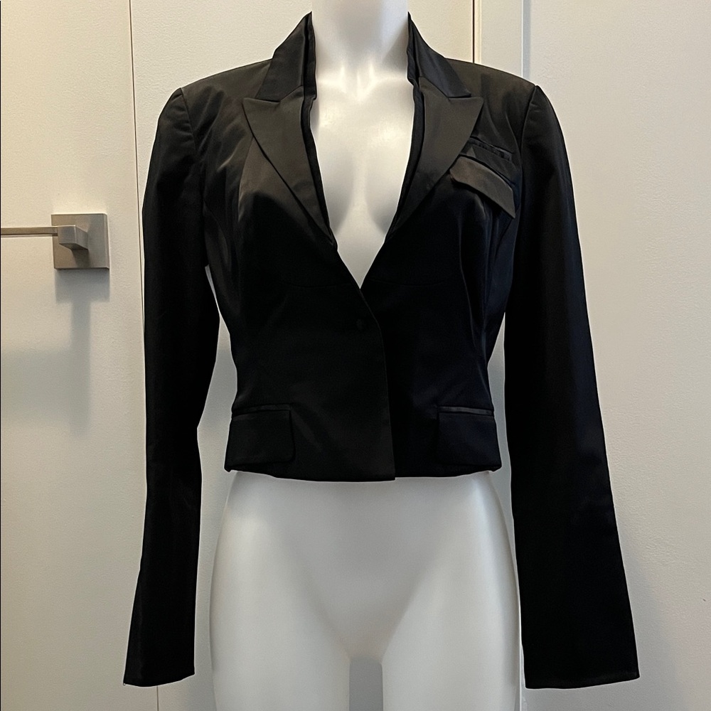 Gorgeous Fullcircle Y2K Gallery tailored ladies tuxedo jacket size small